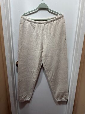 SKIMS Beige/Cream Cozy Track Joggers